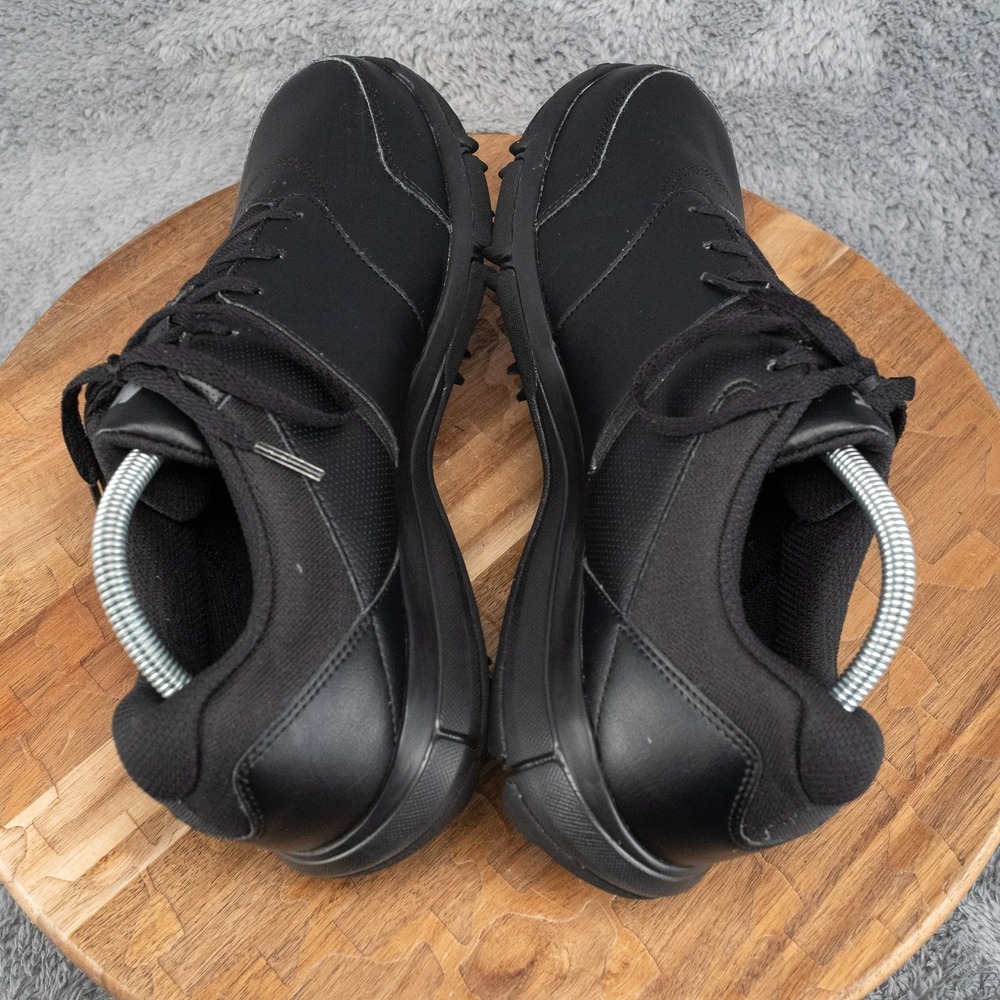 Nike Durasport 4 Golf Shoes Mens 9 Black Athletic Cleats Golfing Outdoor 844550 - Picture 5 of 10